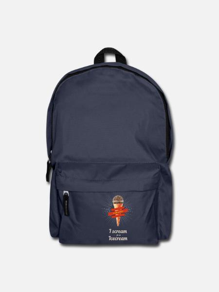 retro micro karaoke singen Auftritt Vintage Eis - Rucksack - Navy