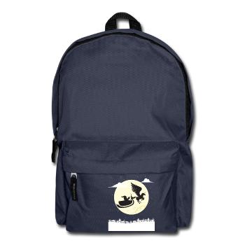 Santa Claus unicorn shirt Christmas gift - Backpack - navy - Front