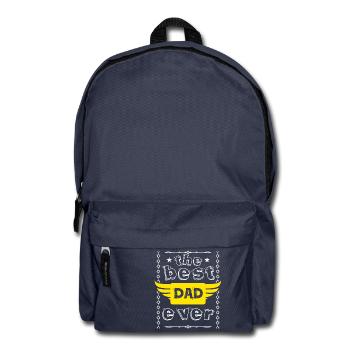 Best Dad in the World Father Gift Father's Day Dad - Backpack - navy - Front