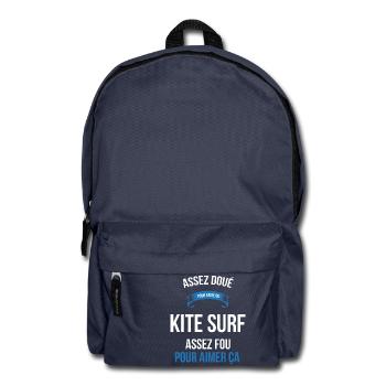 Kite surf assez doué fou homme - Sac à dos - bleu marine - Devant