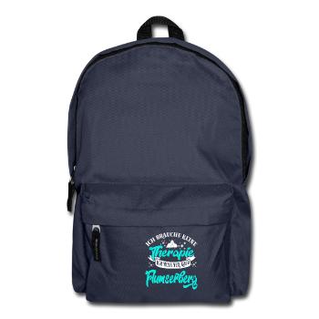 Therapie Flumserberg Skifahren Skifahrer Skiresort - Rucksack - Navy - Vorne