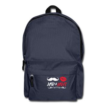 Mr & Mrs Valentinstag Geschenk Liebe Paare - Rucksack - Navy - Vorne