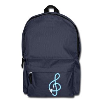 Music is the key - Music - Sound - Song - Lyrics - Backpack - navy - Front