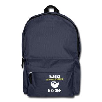 Bärtige Medizintechniker machen es besser Geschenk - Rucksack - Navy - Vorne