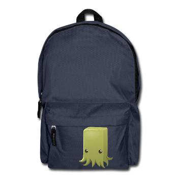 Tüte als Monster - Rucksack - Navy - Vorne
