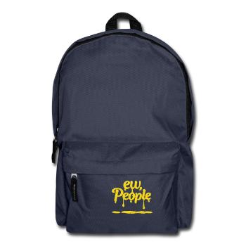 Funny Ew People Shirt for introverts - Backpack - navy - Front