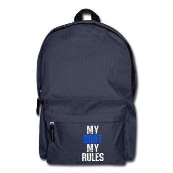 Le capitaine, marin, capitaine, bateau cadeau - Sac à dos - bleu marine - Devant