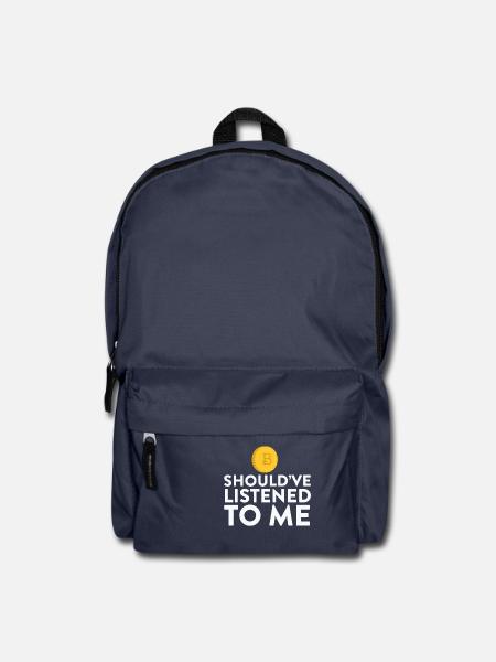 Bitcoin hätte mir zuhören sollen - Rucksack - Navy