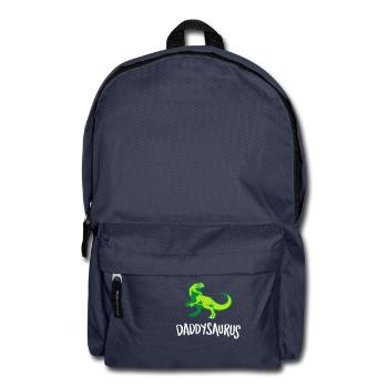 Daddysaurus, Best Dad, First Time Dad, Dad's Day - Backpack - navy - Front