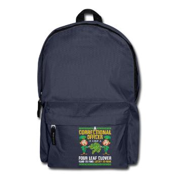 Funny St Patrick's Correctional Officer - Rucksack - Navy - Vorne