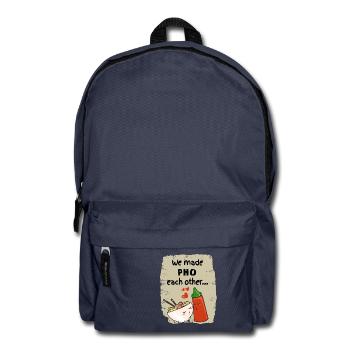Vietnamesisch Pho Suppe Instant Nudeln Noods Liebe - Rucksack - Navy - Vorne