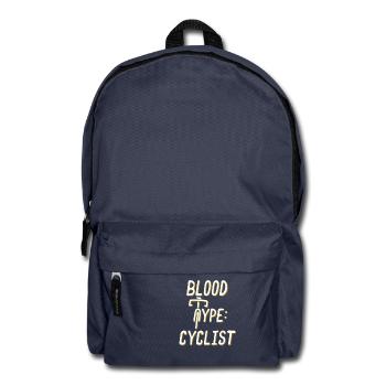 TYPE DE SANG CYCLISTE RACING VÉLO LOVER SHIRT - Sac à dos - bleu marine - Devant