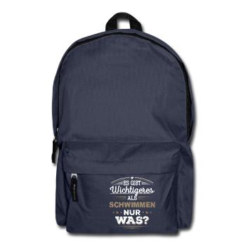 Schwimmen, Schwimmer, Schwimmerin, Geschenk - Rucksack - Navy - Vorne