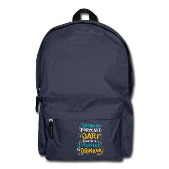 Weekend Forecast - Darts with a Chance of Drinking - Rucksack - Navy - Vorne