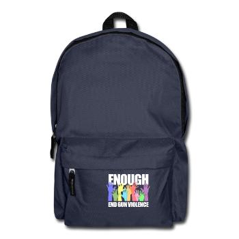 Enough gun violence quit gun control bid - Backpack - navy - Front
