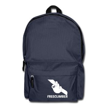 Freeclimber Faultier T-Shirt Geschenk - Rucksack - Navy - Vorne