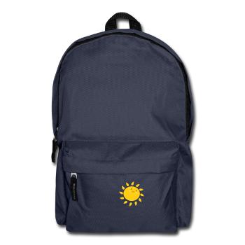 Lustige Sonne Sommer Urlaub lustig Geschenk Smile - Rucksack - Navy - Vorne