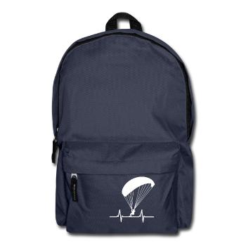 Paragliding - Herzschlag - Gleitschirmfliegen - Rucksack - Navy - Vorne
