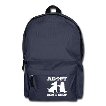 Adopt don't Shop - Rucksack - Navy - Vorne