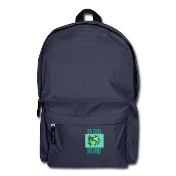 Cut Class Not Frogs Animal Protection Gift - Backpack - navy - Front