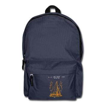 Sailboat, Sail Boat, Sailor Gift - Backpack - navy - Front