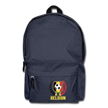 Belgique Football - Fan Drapeau Coupe du Monde - Sac à dos - bleu marine - Devant