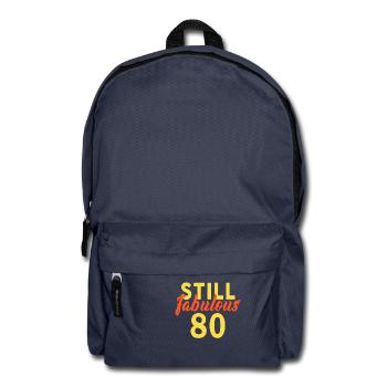 80. Geburtstag lustig 80 Jahre altes Geschenk - Rucksack - Navy - Vorne