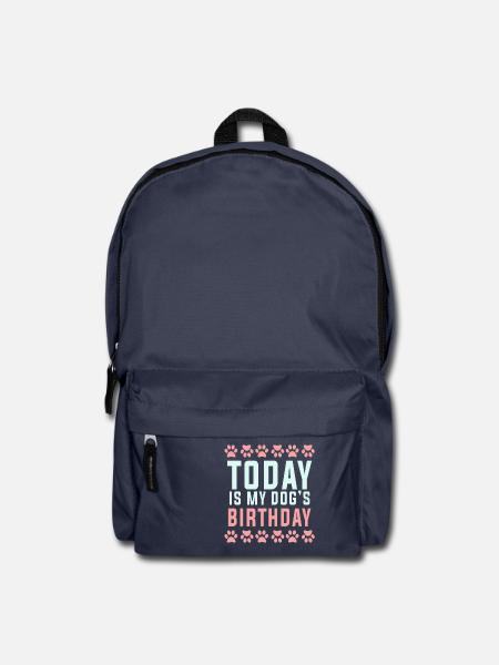 Heute ist mein Hund Geburtstag - Rucksack - Navy