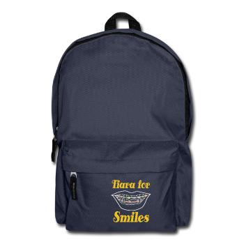 Zahnspange stolz Zähne Zahn Braces jugend Zahnarzt - Rucksack - Navy - Vorne