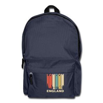 Costume frais de Londres Angleterre rétro Royaume-Uni - Sac à dos - bleu marine - Devant