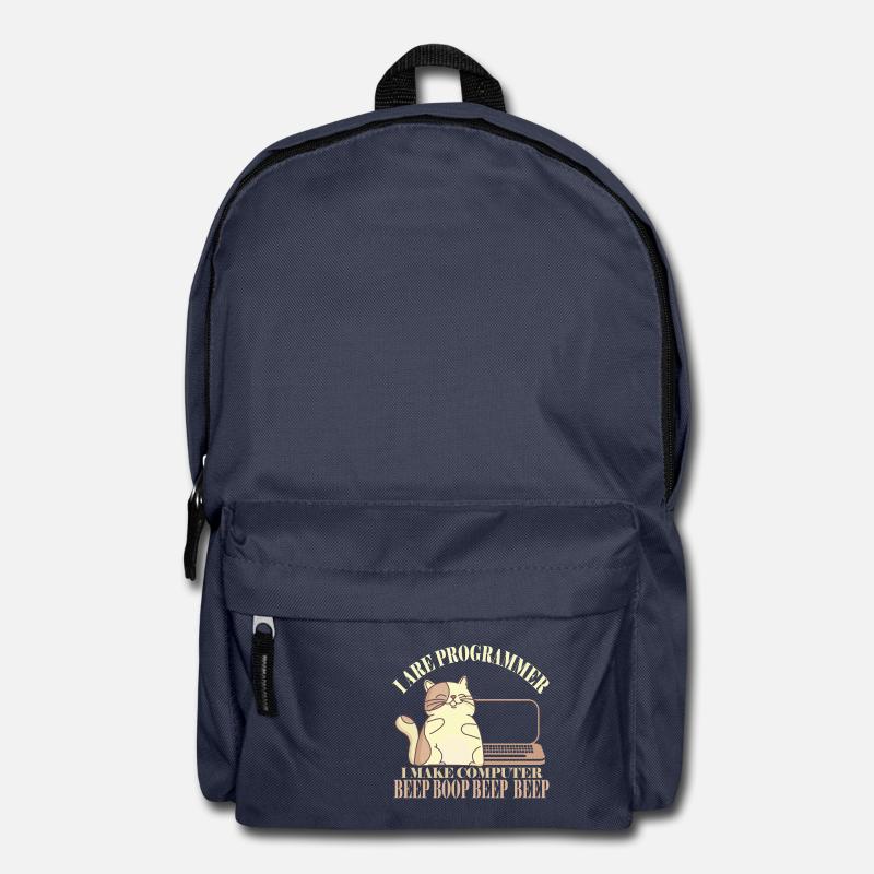 I Are Programmer Shirt Funny Computer Shirt - Rucksack - Navy
