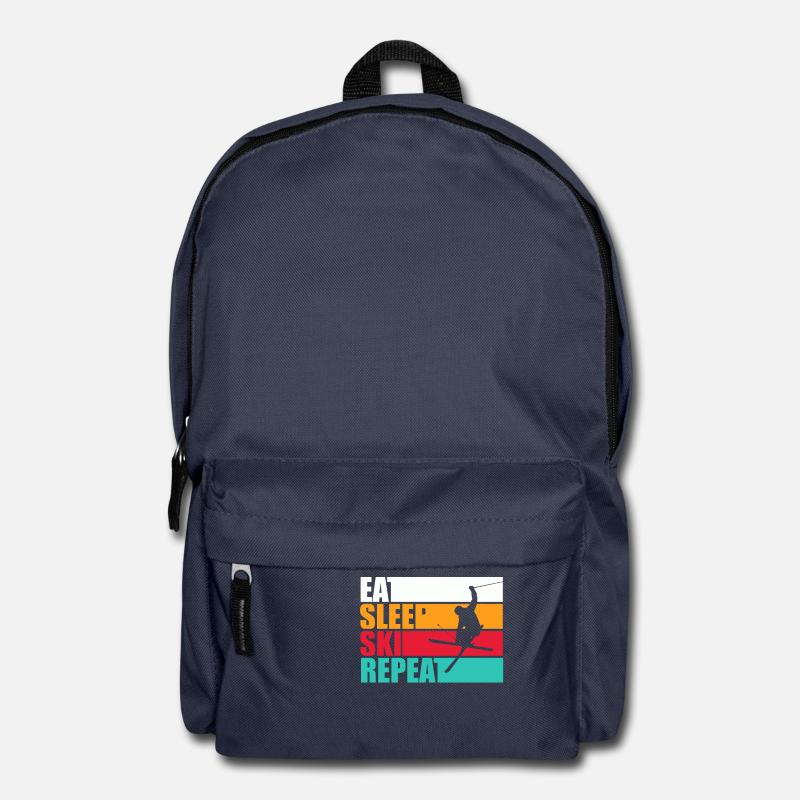 Eat. Sleep. Freestyle. Repeat. - Rucksack - Navy