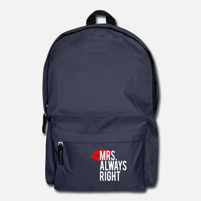Mr. Right und Mrs Always Right Couple Design - Rucksack - Navy