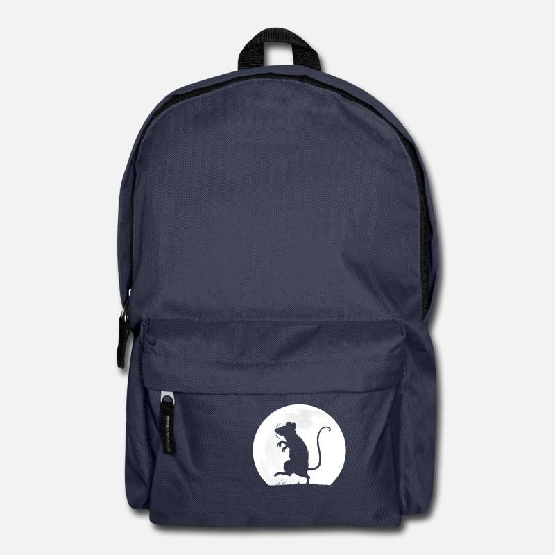 The Rat And The Full Moon - Backpack - navy