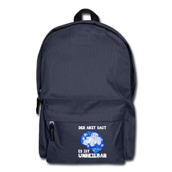 Traktor Trekker Landwirt Bauer - Rucksack - Navy - Vorne