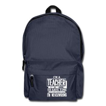 professeur - Sac à dos - bleu marine - Devant