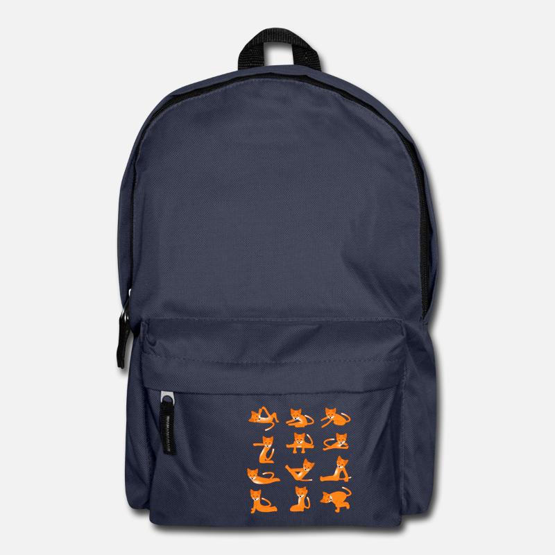 Foxes doing Yoga - Rucksack - Navy