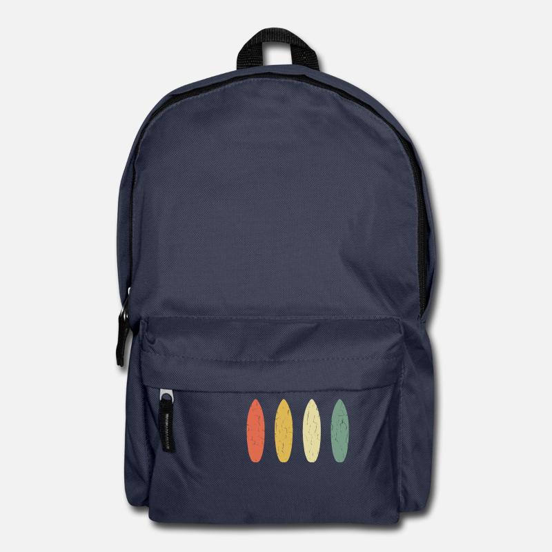 Distressed Surfboard - Vintage Design - Rucksack - Navy