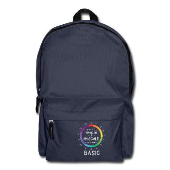 pH Scale Funny Chemist Fun Joke Fun Gift - Backpack - navy - Front
