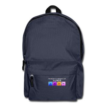Sarcasm - Elements Of Humor Chemistry Nerd Funny - Backpack - navy - Front