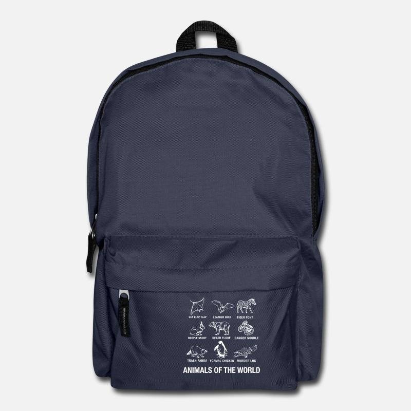 animaux - Sac à dos - bleu marine