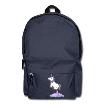 Unicorn chiot pet cadeau idée - Sac à dos - bleu marine - Devant