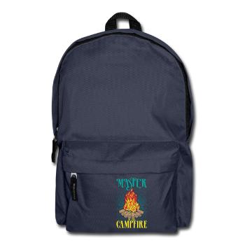 Master Campfire Camping Camper Camping Gift - Backpack - navy - Front