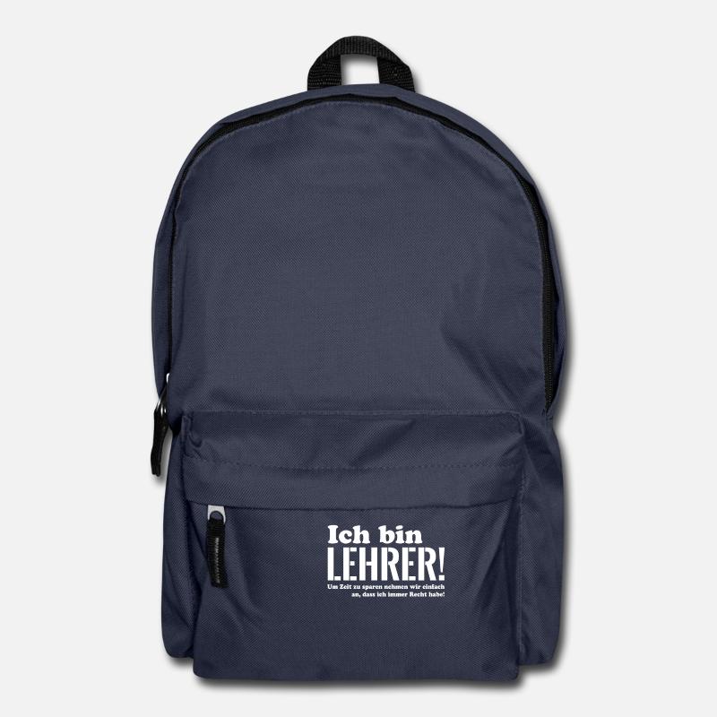 Ich bin Lehrer - Rucksack - Navy