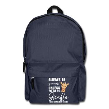 Giraffe - Giraffes - Giraffe fan - Be Yourself - Backpack - navy - Front
