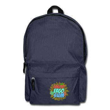 Cogito ergo sum - Rucksack - Navy - Vorne
