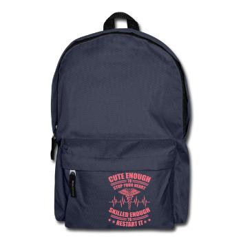 Jolie infirmière MFA cadeau - Sac à dos - bleu marine - Devant