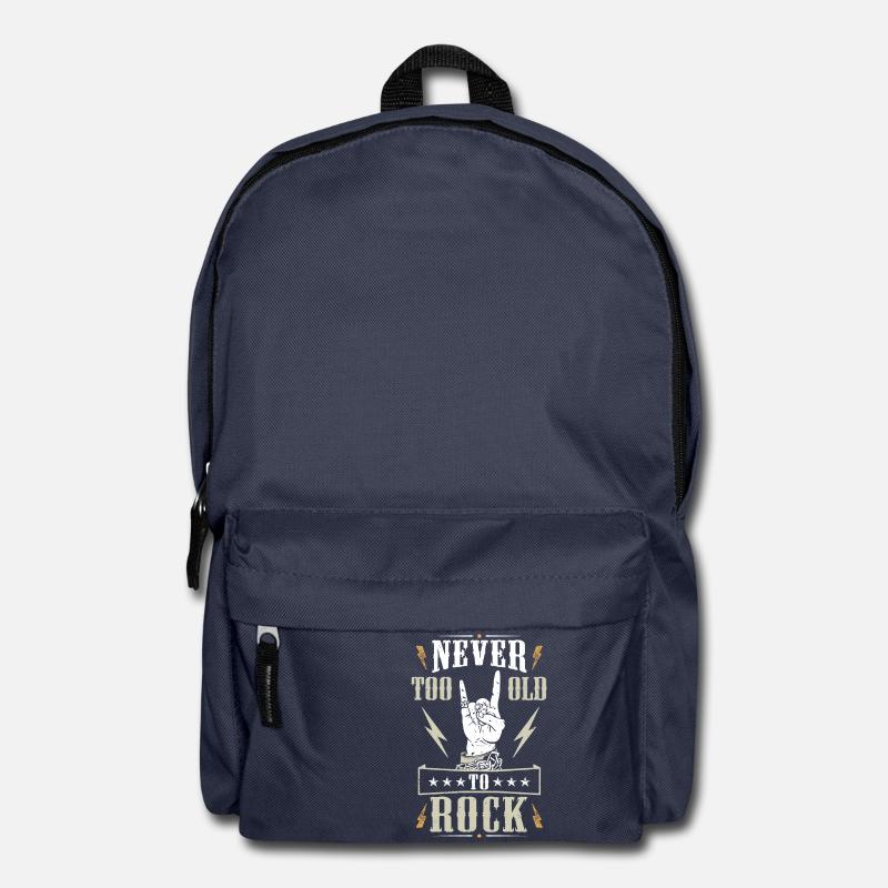 Never Too Old To Rock - Rucksack - Navy