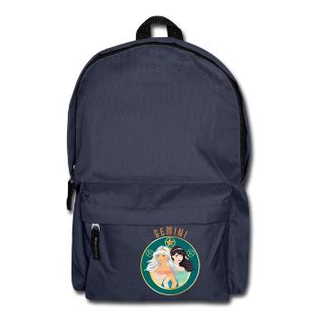 Zodiac - Horoscope - Gemini - Gift - Backpack - navy - Front