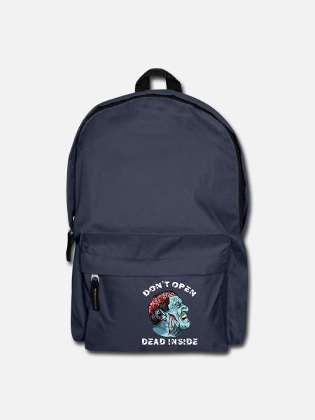 Zombie - Don't Open Dead Inside - Rucksack - Navy